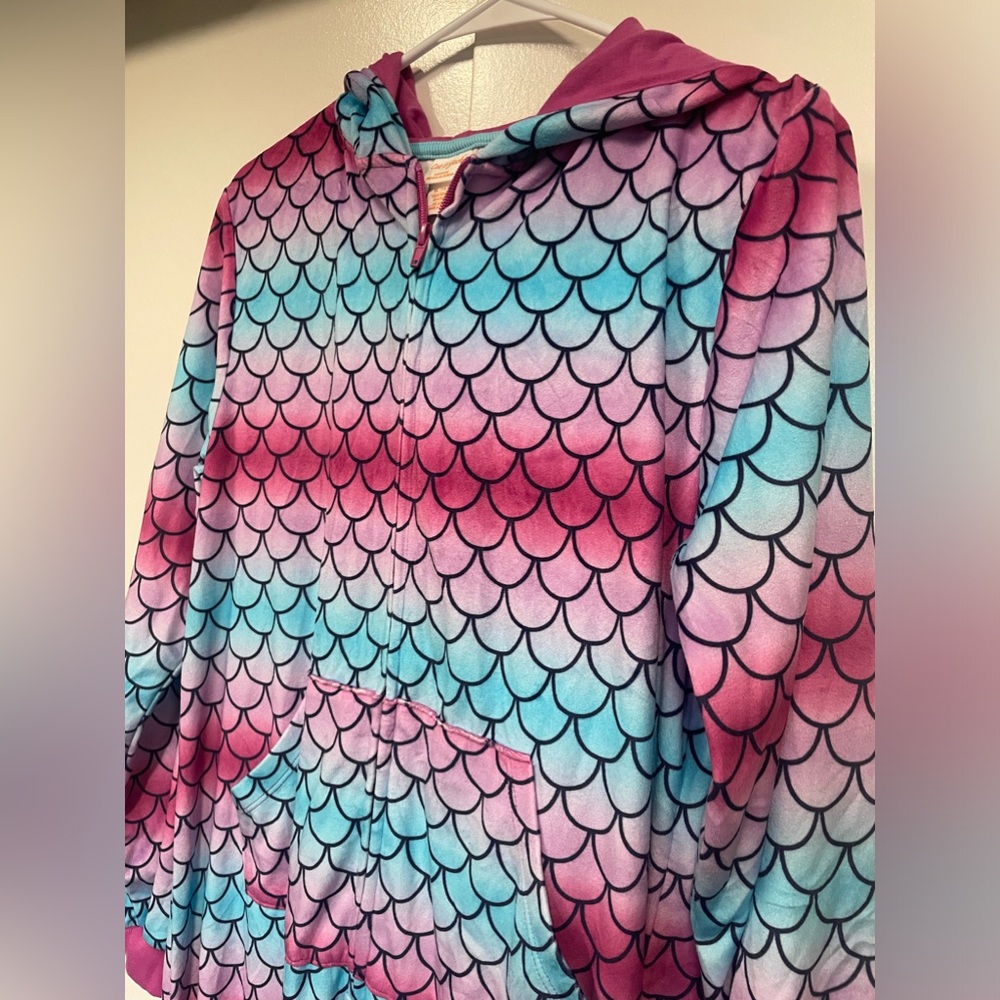 Super soft mermaid onesie.   For slumber parties.   Onesie parties.  Instagram.